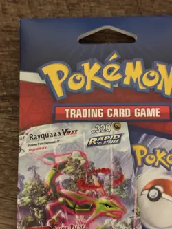 Pokemon TCG Pack Sealed 25 Cards 1 Foil Guaranteed Rayquaza Trading Card Game - Image 2