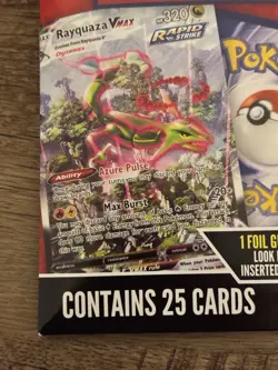 Pokemon TCG Pack Sealed 25 Cards 1 Foil Guaranteed Rayquaza Trading Card Game - Image 5