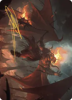 Rakdos, Patron of Chaos Art Card (22/49) (Gold-Stamped Signature) - Image 1