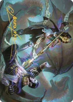 Huatli's Final Strike Art Card (Gold-Stamped Signature) - Art Series - Image 1