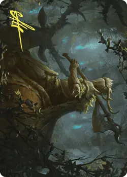 Verdant Outrider Art Card (Gold-Stamped Signature) - Art Series - Image 1