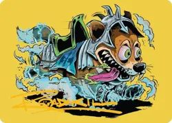 District Mascot Art Card (50/54) (Gold-Stamped Signature) - Art Series: - Image 1