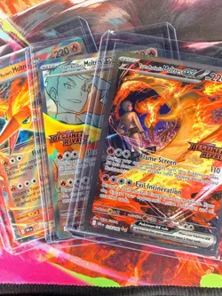 Team Rocket's Moltres Stamped Set Destined Rivals Card Set UPC Pokemon TCG SIR - Image 1