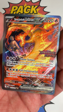 Team Rocket's Moltres Stamped Set Destined Rivals Card Set UPC Pokemon TCG SIR - Image 2