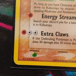 Kabutops EX Legend Maker 7/92 Holo Rare 110 HP Pokemon TCG Card 2006 English - Image 3