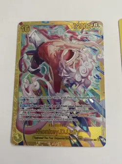 Monkey.D.Luffy EB04-061 SEC Adventure on Kami's Island 4 Cards Holo Yellow Black - Image 2