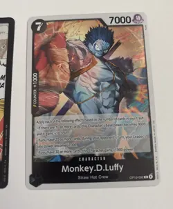 Monkey.D.Luffy EB04-061 SEC Adventure on Kami's Island 4 Cards Holo Yellow Black - Image 5