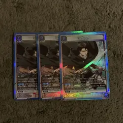 Union Arena Attack on Titan Levi SR 3 Card Set Japanese - Image 1