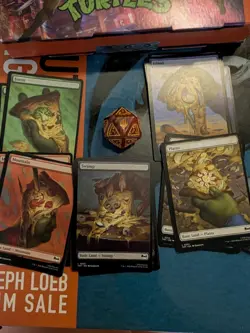 MTG Teenage Mutant Ninja Turtles D20 Dice Life Counter Pizza Bundle Spindown - Image 2