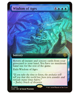 Wisdom of Ages - Foil - Extended Art Secrets of Strixhaven MTG - Image 1