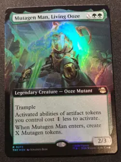 Mutagen Man, Living Ooze - Foil - Extended Art - TMT - NM - EN - 0273 - Image 1