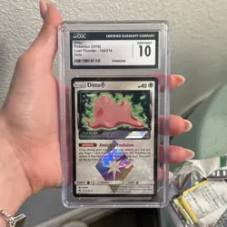 POKEMON DITTO PRISM STAR GEM MINT 10 154/214 2018 ENGLISH - Image 1