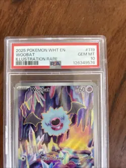 pokemon white flare woobat 119/086 Psa 10 - Image 2