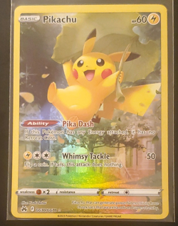 Pokemon Pikachu GG30/GG70 Crown Zenith Galarian Gallery Ultra Rare Holo 60 HP - Image 1
