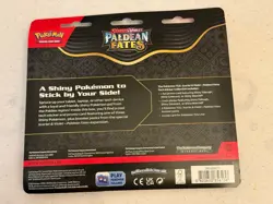 Pokemon Scarlet & Violet Paldean Fates 3 Pack Blister Greavard Promo New! - Image 5