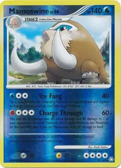 Pokemon Legends Awakened Mamoswine Rare Reverse Holo 9/146 - Image 1