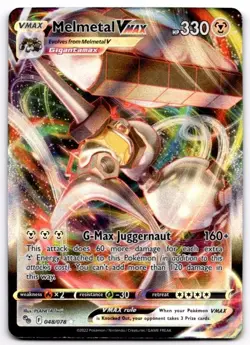 Melmetal VMAX 048/078 Holo VMAX Rare Pokemon GO Pokemon Holo Near Mint - Image 1