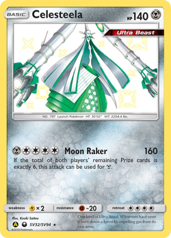 Celesteela SV32/SV94 Shiny Rare Hidden Fates Shiny Vault Pokemon Near Mint - Image 1