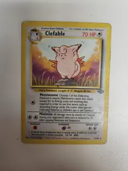 Pokemon TCG Clefable Jungle 1/64 Holo Unlimited Regular Rare HP - Image 1