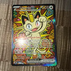 Pokemon Perfect Order Meowth EX Special Illustration Rare 121/088 ⭐ - Image 1