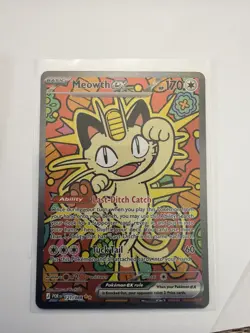 Pokemon Perfect Order Meowth EX Special Illustration Rare 121/088 ⭐ - Image 3