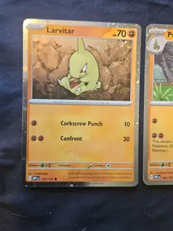 Larvitar 105/197 + Pupitar 106/197 - Obsidian Flames Cosmos Holo NM -LP Pokemon - Image 2