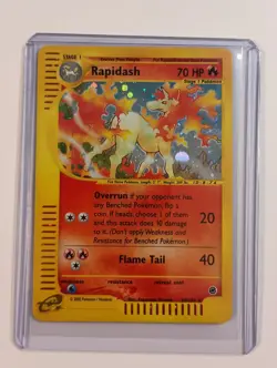 Pokemon Rapidash 26/165 Holo Expedition Base Set e-Reader WOTC 2002 Rare - Image 1
