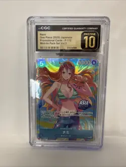 2025 ONE PIECE JP NAMI PROMO MINI-TIN P-112 CGC 10 - Image 1