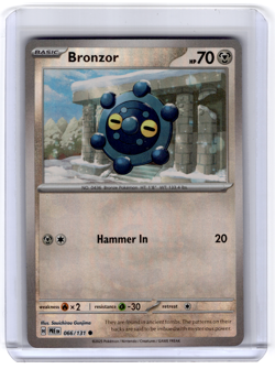 Bronzor Master Ball Reverse Holo 066/131 Prismatic Evolutions Pokemon Card NM - Image 1