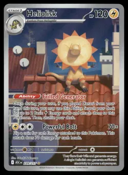 Pokemon Cards Heliolisk 229/217 ME: Ascended Heroes Illustration Rare NM - Image 1
