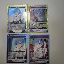 UNION ARENA Rem SR 4 Card Set Trading Card Rare Play - Image 1