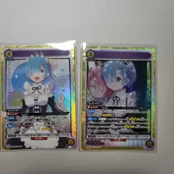UNION ARENA Rem SR 4 Card Set Trading Card Rare Play - Image 3