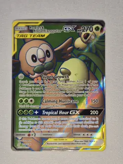 Pokemon TCG Rowlet Alolan Exeggutor GX Ultra Rare Card 214/236 Unified Minds - Image 1