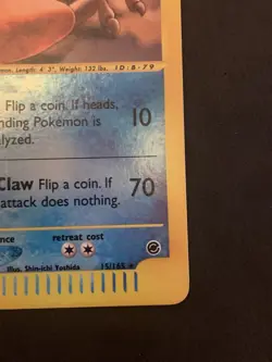 Pokemon Card Expedition Kingler 15/165 Reverse Holo LP - Image 5