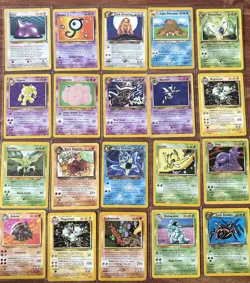 Vintage Pokemon Lot - 20 CARDS - Legendary Collection Neo Destiny Dark Slowking - Image 1