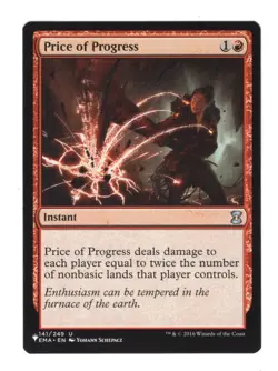 MTG English Price of Progress NM Normal Mystery Booster - Image 1