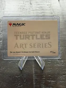 MTG Art Card The Last Ronin's Technique TMNT | Gold-Stamped Signature TMT - Image 2