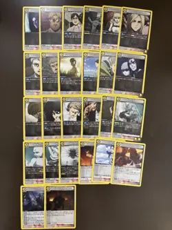 Attack on Titan Volume 2 Yellow Normal 4 Card Union Arena Game - Image 1