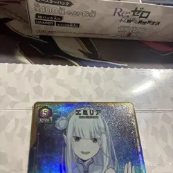 Union Arena Emilia SR Parallel Re:Zero Card Near Mint - Image 2