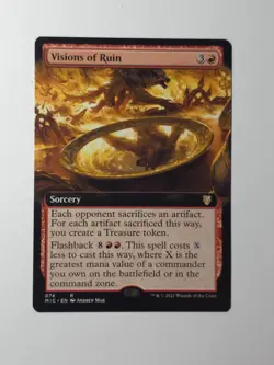 MTG Visions of Ruin (Extended Art) 074 Commander: Innistrad: Midnight Hunt - Image 1