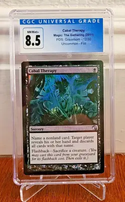 CGC 8.5 Magic the Gathering Premium Deck Series Graveborn CABAL THERAPY 12/30 - Image 1