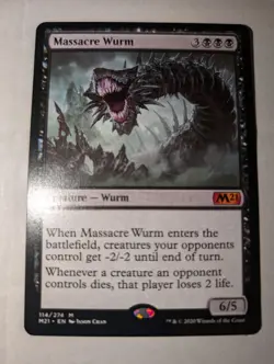 Massacre Wurm - Magic 2021 Core Set - M21 - Magic: The Gathering - Image 1