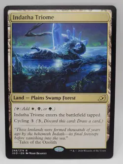 MTG Indatha Triome NM Ikoria IKO Rare Tri Land Cycling EDH Mana Fixing - Image 1