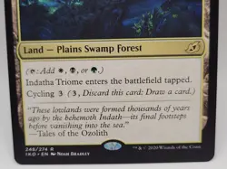 MTG Indatha Triome NM Ikoria IKO Rare Tri Land Cycling EDH Mana Fixing - Image 3