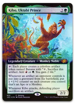Kibo, Uktabi Prince (Extended Art) (Foil) NM Launch Party & Release Event Promos - Image 1