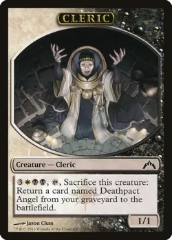 MTG Cleric Token [Gatecrash Tokens] Lightly Played Magic - Image 1