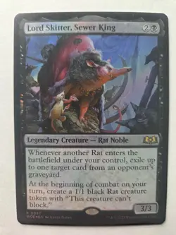 Lord Skitter, Sewer King #0097 Wilds of Eldraine FOIL NM - Image 1