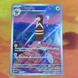 Pokemon Watchog Illustration Rare Holo Sv: White Flare 153/086 English 2025 - Image 1