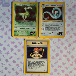 Pokemon Gym Challenge Holo Lot Rocket's Scyther Erika's Dragonair Misty Wizards - Image 1