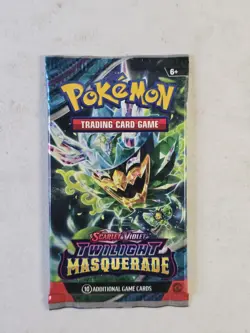 (1) Pokemon Scarlet And Violet Twilight Masquerade Factory Sealed Booster Pack - Image 1